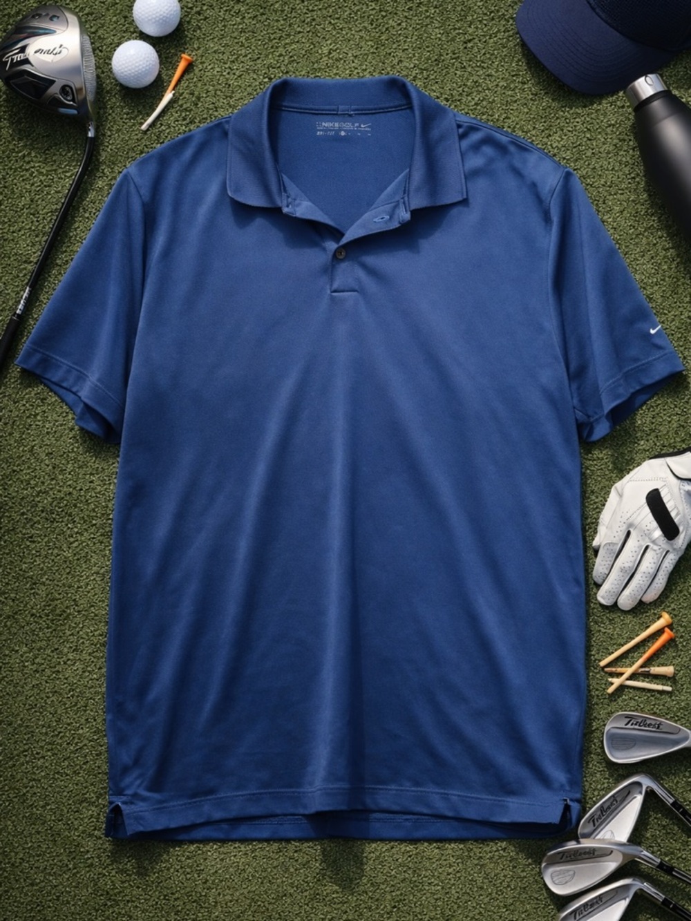 Nike Men's Navy Blue Polo Shirt size XL